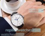 Best Buy Clone Rado White Dial Black Leather Strap Men's Watch